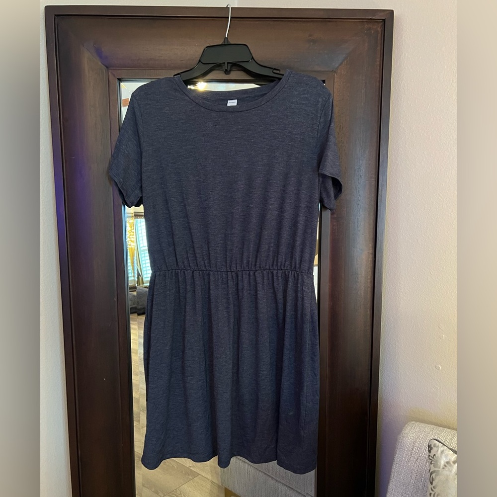 Old Navy blue t-shirt dress